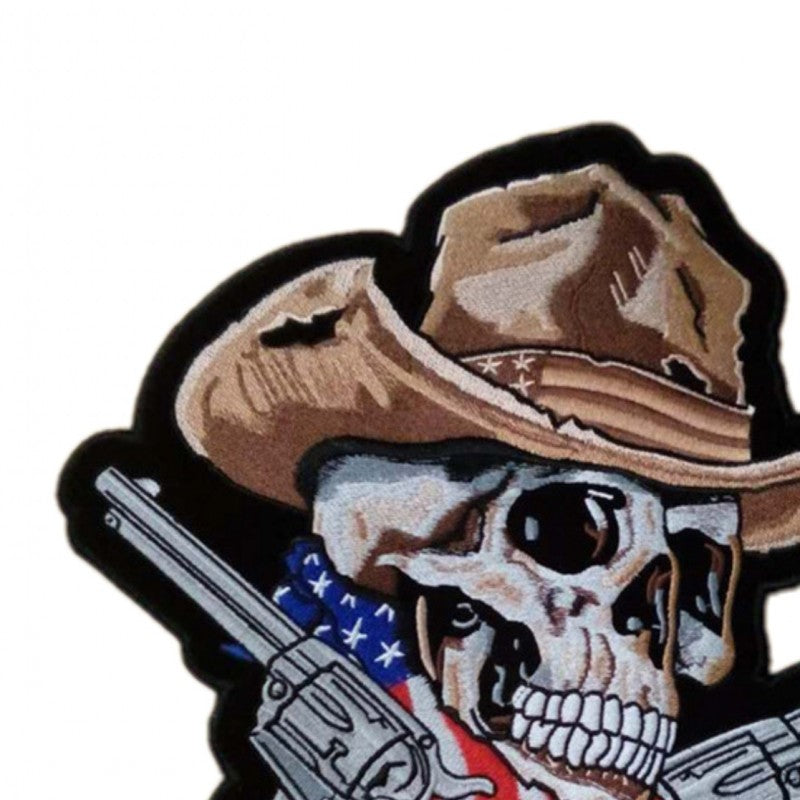DEATH BEFORE DISHONOR SKULL MC MOTORCYCLE BIKE IRON PATCH LARGE –