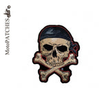 Double Head Skeleton Personalized Custom Embroidered Patches Iron On Motorcycle Biker Patches Bordados-ASTROSHADEZ.COM-ASTROSHADEZ.COM