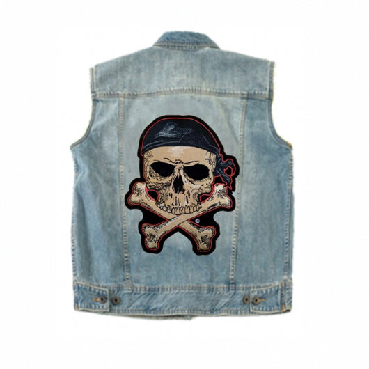 Double Head Skeleton Personalized Custom Embroidered Patches Iron On Motorcycle Biker Patches Bordados-ASTROSHADEZ.COM-ASTROSHADEZ.COM