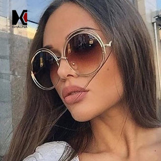 Womens 'Overt' X-Large Round Circle Sunglasses Astroshadez-ASTROSHADEZ.COM-ASTROSHADEZ.COM