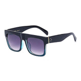 Unisex 'Common' Rapper Square Flat Brow Sunglasses Astroshadez-ASTROSHADEZ.COM-Black Blue Grey-ASTROSHADEZ.COM
