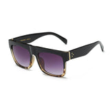 Unisex 'Common' Rapper Square Flat Brow Sunglasses Astroshadez-ASTROSHADEZ.COM-Black Leopard Grey-ASTROSHADEZ.COM