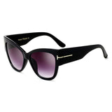 Womens 'Millenial' Large Cat Eye Sunglasses Astroshadez-ASTROSHADEZ.COM-Glossy Black Grey-ASTROSHADEZ.COM