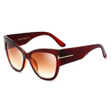 Womens 'Millenial' Large Cat Eye Sunglasses Astroshadez-ASTROSHADEZ.COM-Tea Tea-ASTROSHADEZ.COM