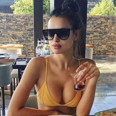 Womens 'Donna' Flat Browline Fashion Sunglasses Astroshadez-ASTROSHADEZ.COM-ASTROSHADEZ.COM