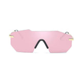 Unisex 'Gravity' Futuristic Shaped Aviator Sunglasses Astroshadez-ASTROSHADEZ.COM-Gold Frame Pink-ASTROSHADEZ.COM