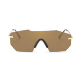 Unisex 'Gravity' Futuristic Shaped Aviator Sunglasses Astroshadez-ASTROSHADEZ.COM-Tyrant Gold-ASTROSHADEZ.COM