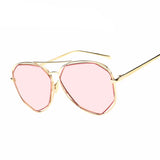 Womens 'Seven' Shaped Silver & Gold Sunglasses Astroshadez-ASTROSHADEZ.COM-ASTROSHADEZ.COM
