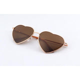 Womens 'Love' Heart Shaped Sunglasses Astroshadez-ASTROSHADEZ.COM-Dark Brown-ASTROSHADEZ.COM