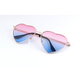 Womens 'Love' Heart Shaped Sunglasses Astroshadez-ASTROSHADEZ.COM-Pink Blue-ASTROSHADEZ.COM
