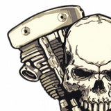 SKULL HEAD SKELETON MC MOTORCYCLE BIKE IRON PATCH LARGE-ASTROSHADEZ.COM-ASTROSHADEZ.COM