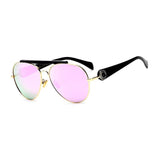 Womens 'French' Oversized Aviator Style Sunglasses Astroshadez-ASTROSHADEZ.COM-Gold Frame Sweet Pink-ASTROSHADEZ.COM