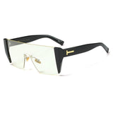 Unisex 'Fosache' Square Shape Sunglasses Astroshadez-ASTROSHADEZ.COM-Black Clear-ASTROSHADEZ.COM