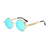 Unisex 'Bob Marley' Round Circle Sunglasses Astroshadez-ASTROSHADEZ.COM-Golden Blue-ASTROSHADEZ.COM