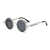 Unisex 'Bob Marley' Round Circle Sunglasses Astroshadez-ASTROSHADEZ.COM-Silver Black-ASTROSHADEZ.COM