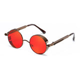 Unisex 'Bob Marley' Round Circle Sunglasses Astroshadez-ASTROSHADEZ.COM-Coffee Red Tint-ASTROSHADEZ.COM