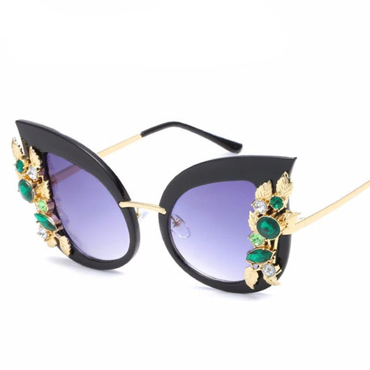 Womens 'Flora' Flower Cateye Sunglasses Astroshadez-ASTROSHADEZ.COM-ASTROSHADEZ.COM