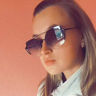Womens 'Citrus' Cat Eye Metal Frame Sunglasses Astroshadez-ASTROSHADEZ.COM-ASTROSHADEZ.COM