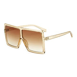 Womens 'Damnnn' X-Large Square Sunglasses-ASTROSHADEZ.COM-Champagne Tea-ASTROSHADEZ.COM