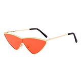 Unisex 'Senorita' Triangle Spanish Cat Eye Retro Sunglasses Astroshadez-ASTROSHADEZ.COM-Red Tinted-ASTROSHADEZ.COM