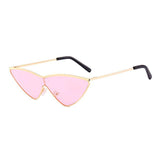 Unisex 'Senorita' Triangle Spanish Cat Eye Retro Sunglasses Astroshadez-ASTROSHADEZ.COM-Pink Tinted-ASTROSHADEZ.COM