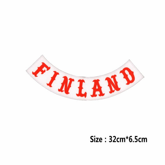 FINLAND MC Biker Patch Set Iron On Vest Jacket Rocker Hells-ASTROSHADEZ.COM-ASTROSHADEZ.COM