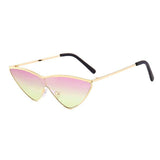 Unisex 'Senorita' Triangle Spanish Cat Eye Retro Sunglasses Astroshadez-ASTROSHADEZ.COM-Purple Yellow-ASTROSHADEZ.COM