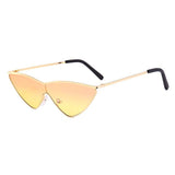 Unisex 'Senorita' Triangle Spanish Cat Eye Retro Sunglasses Astroshadez-ASTROSHADEZ.COM-Orange Yellow-ASTROSHADEZ.COM