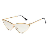 Unisex 'Senorita' Triangle Spanish Cat Eye Retro Sunglasses Astroshadez-ASTROSHADEZ.COM-Grey Silver-ASTROSHADEZ.COM