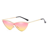 Unisex 'Senorita' Triangle Spanish Cat Eye Retro Sunglasses Astroshadez-ASTROSHADEZ.COM-Pink Yellow-ASTROSHADEZ.COM