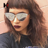 Womens 'Secret' Cat Eye Triange Shape Reflective Sunglasses Astroshadez-ASTROSHADEZ.COM-ASTROSHADEZ.COM