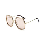 Womens 'Jennifer Lopez' X-Large Square Sunglasses Astroshadez-ASTROSHADEZ.COM-Brown Frame Brown-ASTROSHADEZ.COM