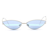 Womens 'Ninja' Small Sharp Sunglasses Astroshadez-ASTROSHADEZ.COM-Blue Stripe-ASTROSHADEZ.COM