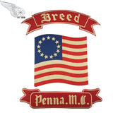 BREED PENNA MC MC CREW BIKE IRON PATCHES PATCH SET-ASTROSHADEZ.COM-ASTROSHADEZ.COM