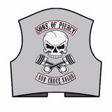SONS OF PIERCY MC CREW BIKE IRON PATCHES PATCH SET-ASTROSHADEZ.COM-ASTROSHADEZ.COM