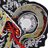 LIVE FREE RIDE FREE SNAKE MC CREW BIKE IRON PATCHES PATCH SET-ASTROSHADEZ.COM-ASTROSHADEZ.COM