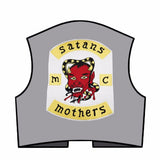 Satans mothers MC Biker Patch Set Iron On Vest Jacket Rocker Hells-ASTROSHADEZ.COM-ASTROSHADEZ.COM