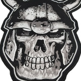 Viking Warrior Skull XL LARGE MC Biker Patch Set Iron On Vest Jacket Rocker Hells-ASTROSHADEZ.COM-ASTROSHADEZ.COM