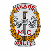 HEADS MC Biker Patch Set Iron On Vest Jacket Rocker Hells-ASTROSHADEZ.COM-ASTROSHADEZ.COM