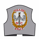 HEADS MC Biker Patch Set Iron On Vest Jacket Rocker Hells-ASTROSHADEZ.COM-ASTROSHADEZ.COM
