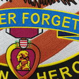 NEVER FORGET FALLEN HEROES NAVY ARMY MILITARY MC Biker Patch Set Iron On Vest Jacket Rocker Hells-ASTROSHADEZ.COM-ASTROSHADEZ.COM
