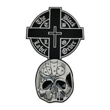 Black Label Order Cross MC Biker Patch Set Iron On Vest Jacket Rocker Hells XL LARGE-ASTROSHADEZ.COM-ASTROSHADEZ.COM