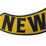 New York Yellow MC Biker Patch Set Iron On Vest Jacket Rocker Hells-ASTROSHADEZ.COM-ASTROSHADEZ.COM