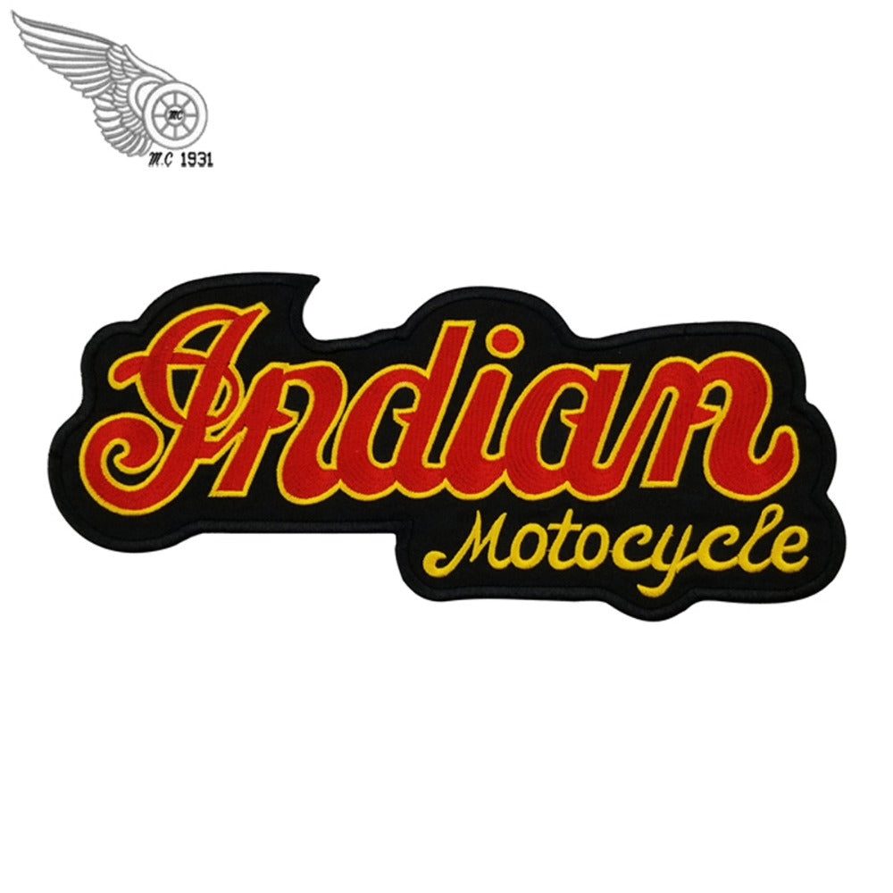 INDIAN MOTOCYCLE MC MOTORCYCLE Biker Patch Set Iron On LARGE –