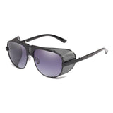 Men's 'D-Wade' Large Alloy Side Shield Sunglasses Astroshadez-JQZSAG came on Store-Black Grey-ASTROSHADEZ.COM