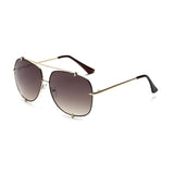 Womens 'Jennifer Lopez' Aviator Sunglasses Astroshadez-ASTROSHADEZ.COM-Light Brown-ASTROSHADEZ.COM