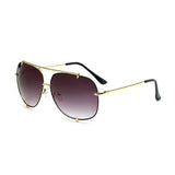 Womens 'Jennifer Lopez' Aviator Sunglasses Astroshadez-ASTROSHADEZ.COM-Double Grey-ASTROSHADEZ.COM