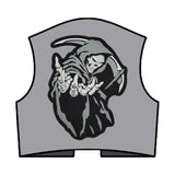 Sons Reaper Grey Skull Devil Embroidered Patch Jacket Motorcycle Biker 30cm-ASTROSHADEZ.COM-ASTROSHADEZ.COM