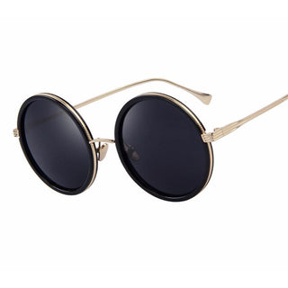 Unisex 'Hippie' Round Circle Vintage Alloy Sunglasses Astroshadez-ASTROSHADEZ.COM-ASTROSHADEZ.COM