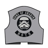 7PCS/Set Sons of Anakin Stormtrooper Biker Patch Set Iron on Vest Jacket Rocker-ASTROSHADEZ.COM-ASTROSHADEZ.COM